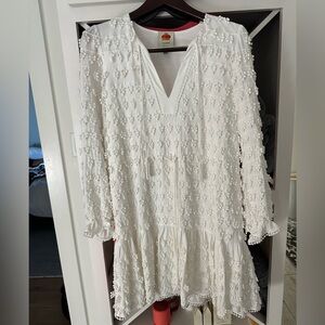 NWOT Farm Rio White Textured Dress